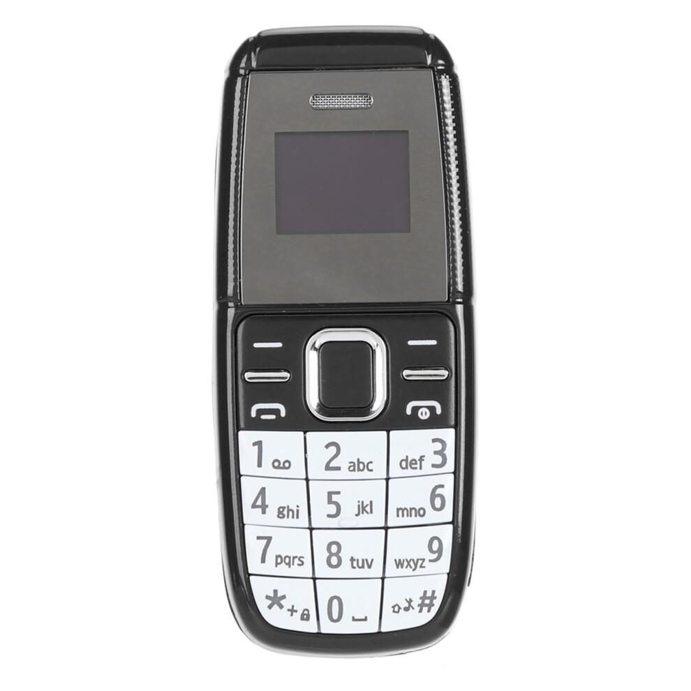 Mini Unlocked Button Phone 2G Gsm Dual Sim 0.66" 57G Black 7901337832384