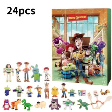 Toy Story Calendrier de l'Avent de Noël Compte à rebours 24 jours Noël Boîte aveugle Jouets Cadeau