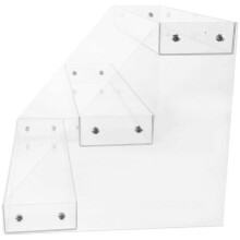 Beverage Storage Transparent Acrylic Display Riser Multi-tiered Modern Retail Environment Height Adj