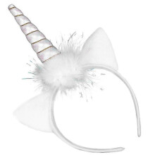 Headband for Girls Unicorn Headband with LED Light Cat Ears White 26.00x17.00x1.50cm 1Pc