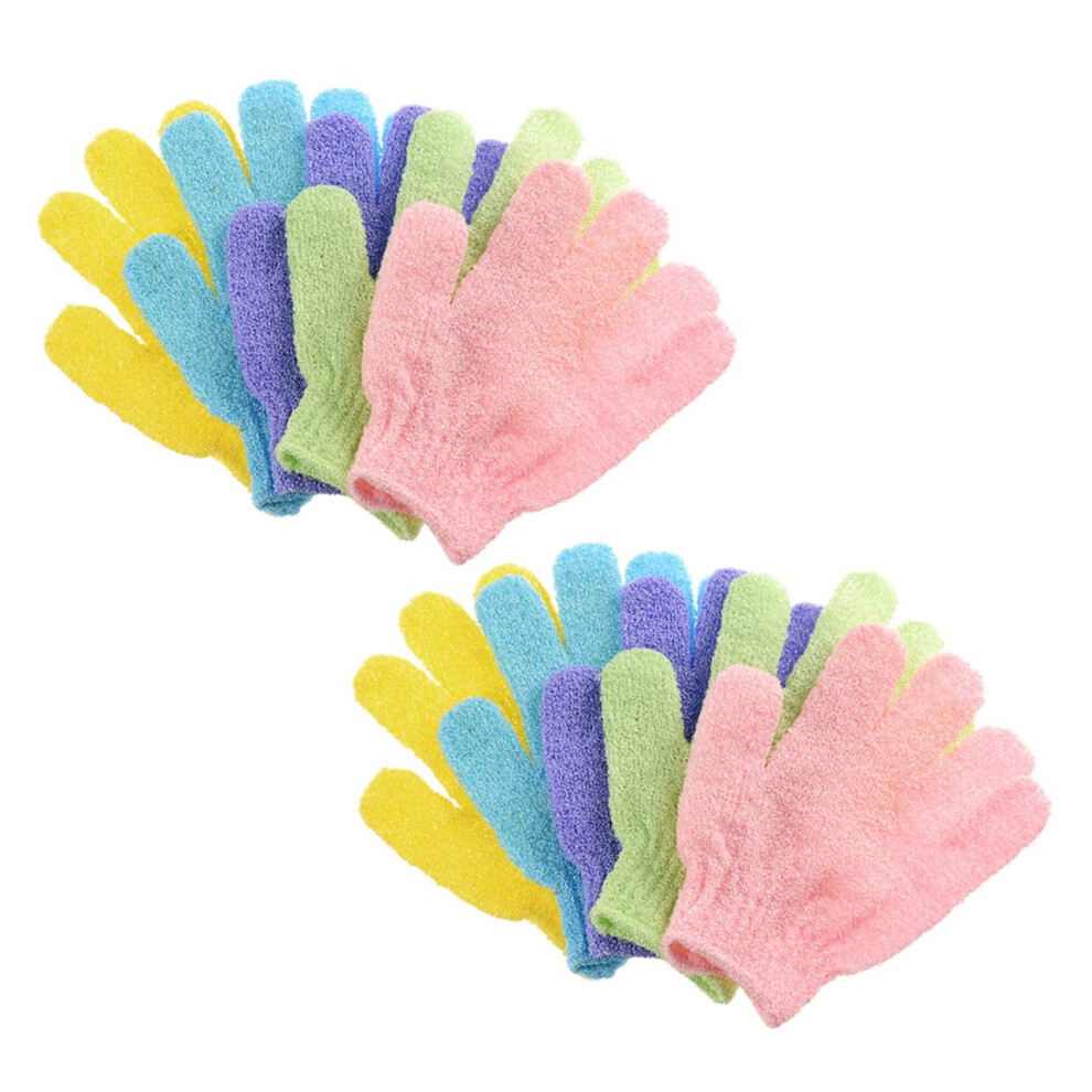 Exfoliating Bath Gloves - 10 Pairs, Gentle Body Cleansing, Deep Cleansing For Legs And More