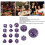 15pcs Acrylic Polyhedral Dice Set 3-100 Sides for Table RPG Games 3