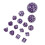 15pcs Acrylic Polyhedral Dice Set 3-100 Sides for Table RPG Games 9