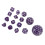 15pcs Acrylic Polyhedral Dice Set 3-100 Sides for Table RPG Games 12