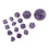 15pcs Acrylic Polyhedral Dice Set 3-100 Sides for Table RPG Games 11