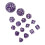 15pcs Acrylic Polyhedral Dice Set 3-100 Sides for Table RPG Games 6