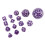 15pcs Acrylic Polyhedral Dice Set 3-100 Sides for Table RPG Games 10