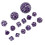 15pcs Acrylic Polyhedral Dice Set 3-100 Sides for Table RPG Games 15