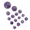 15pcs Acrylic Polyhedral Dice Set 3-100 Sides for Table RPG Games 13