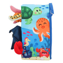 Baby Tail Buch 3D Weiches Knisterstoff Meeresbewohner