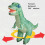 Inflatable Dinosaur Toy Car 180cm Remote Control, 2.4GHz 5
