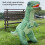 Inflatable Dinosaur Toy Car 180cm Remote Control, 2.4GHz 4