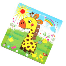 Sturdy Toddler Wood Animal Puzzles for Kids 3 and Up - Easy to Carry