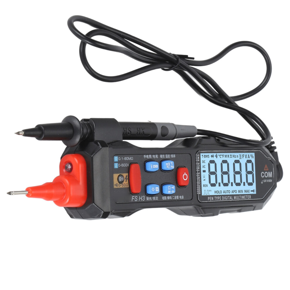 Digital Pen Multimeter Ac/Dc Voltage Tester, 5999 Range, Lithium Battery 4901337844113