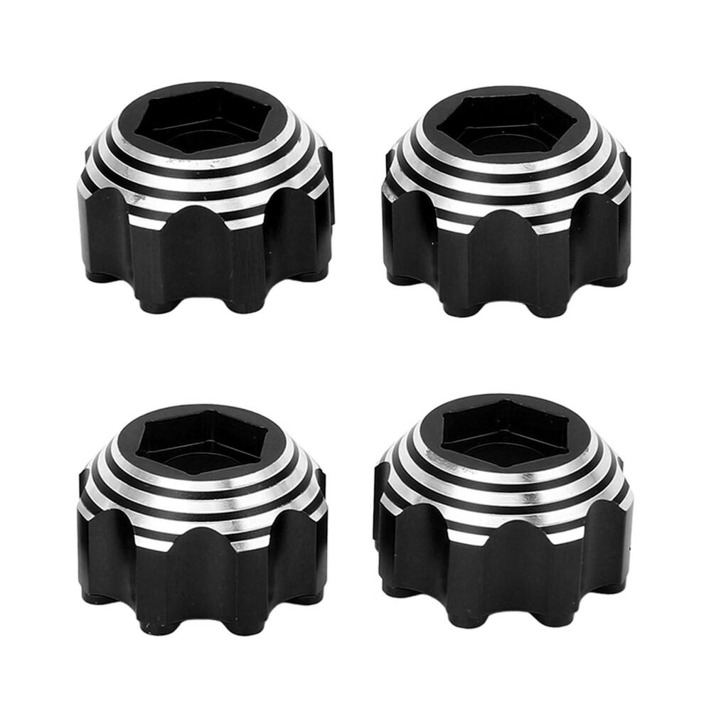 8X32 To 17Mm Hex Adapters For 8X32 Wheels - Aluminum Alloy Black 9471337852623