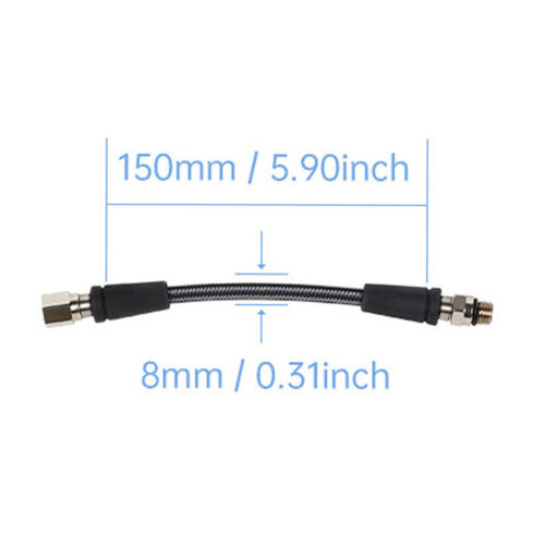 High Pressure Diving Regulator Hose with 7/16-20UNF Interface 15cm 1