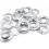 1000 Stück 12 mm Ösen-Set 20125 mm Silber 3