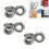 1000 Stück 12 mm Ösen-Set 20125 mm Silber 10