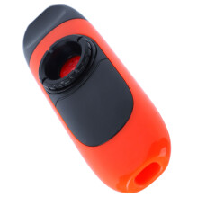 Elektrisches Kazoo 11 cm orangefarbenes Harz tragbares Instrument mit Pickup für Musiker