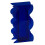 Acrylvase in Blau mit Wellenform - moderne, einzigartige Form 8,8 oz 1