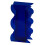 Acrylvase in Blau mit Wellenform - moderne, einzigartige Form 8,8 oz 2