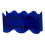 Acrylvase in Blau mit Wellenform - moderne, einzigartige Form 8,8 oz 11