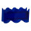 Acrylvase in Blau mit Wellenform - moderne, einzigartige Form 8,8 oz 12