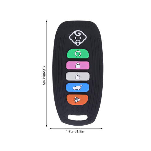 Car Remote Silicone Teether for Babies, Soft, BPA-Free, 9.8x4.7cm 1