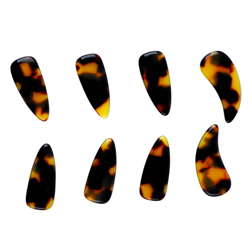 8 Stück Guzheng-Finger-Picks 3 cm Schildpatt