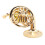 Goldene Waldhorn-Brosche - Messing 1,12 Zoll. 10