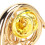 Goldene Waldhorn-Brosche - Messing 1,12 Zoll. 11