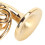 Goldene Waldhorn-Brosche - Messing 1,12 Zoll. 9