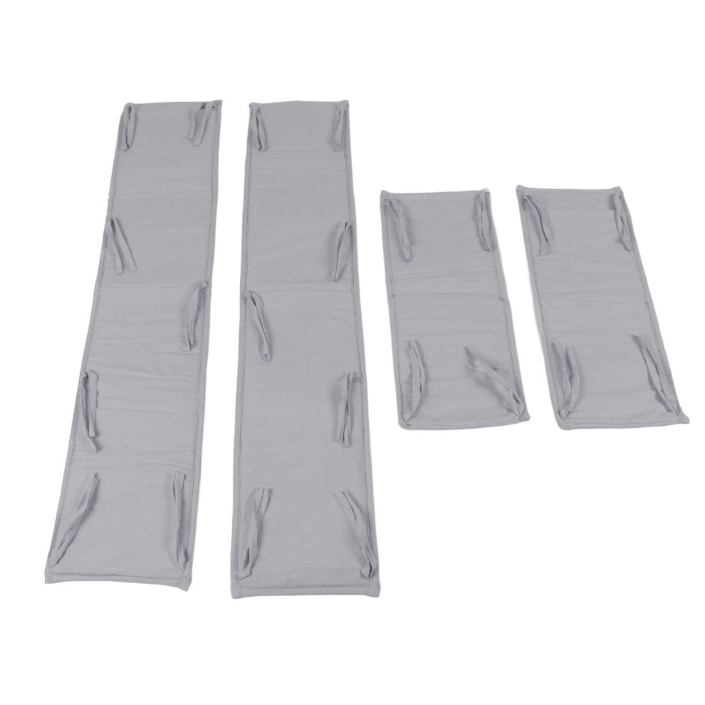 Universal Grey Crib Bed Rail Guard - Safe Sleep Quick Install