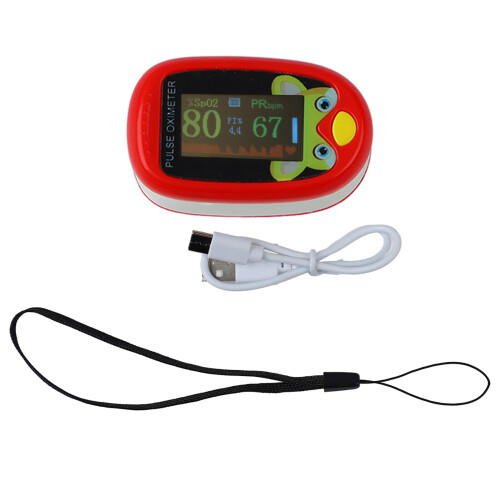 Fingerclip-Pulsoximeter USB 200 mAh Rot 5  3  3 cm 2