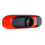 Kazoo ABS-Harz 11 cm orange Flötenmembran 9
