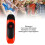 Kazoo ABS-Harz 11 cm orange Flötenmembran 5