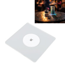 Durable Transparent LED Coaster with 3 Flash Modes for Events