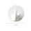 6pcs Heavy Duty Self Adhesive Wall Hooks Waterproof - 3.3cm Diameter 2