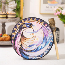 Rahmentrommel 9.84 Inch Lightweight Frame Drum For Meditation, Sound Baths, Personal Rituals, Small Decorated Shaman Drum