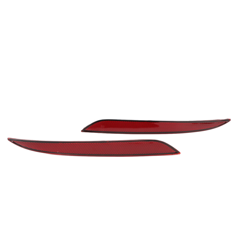 Rear Bumper Reflector Pair For Tesla Model 3 Lens Replacement Red 8441337882518