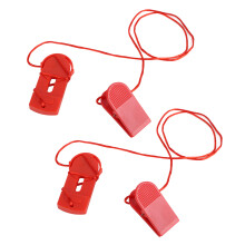 2Pcs Running Machine Security Clip Lightweight Red Magnet ABS Home Gym Safety Key