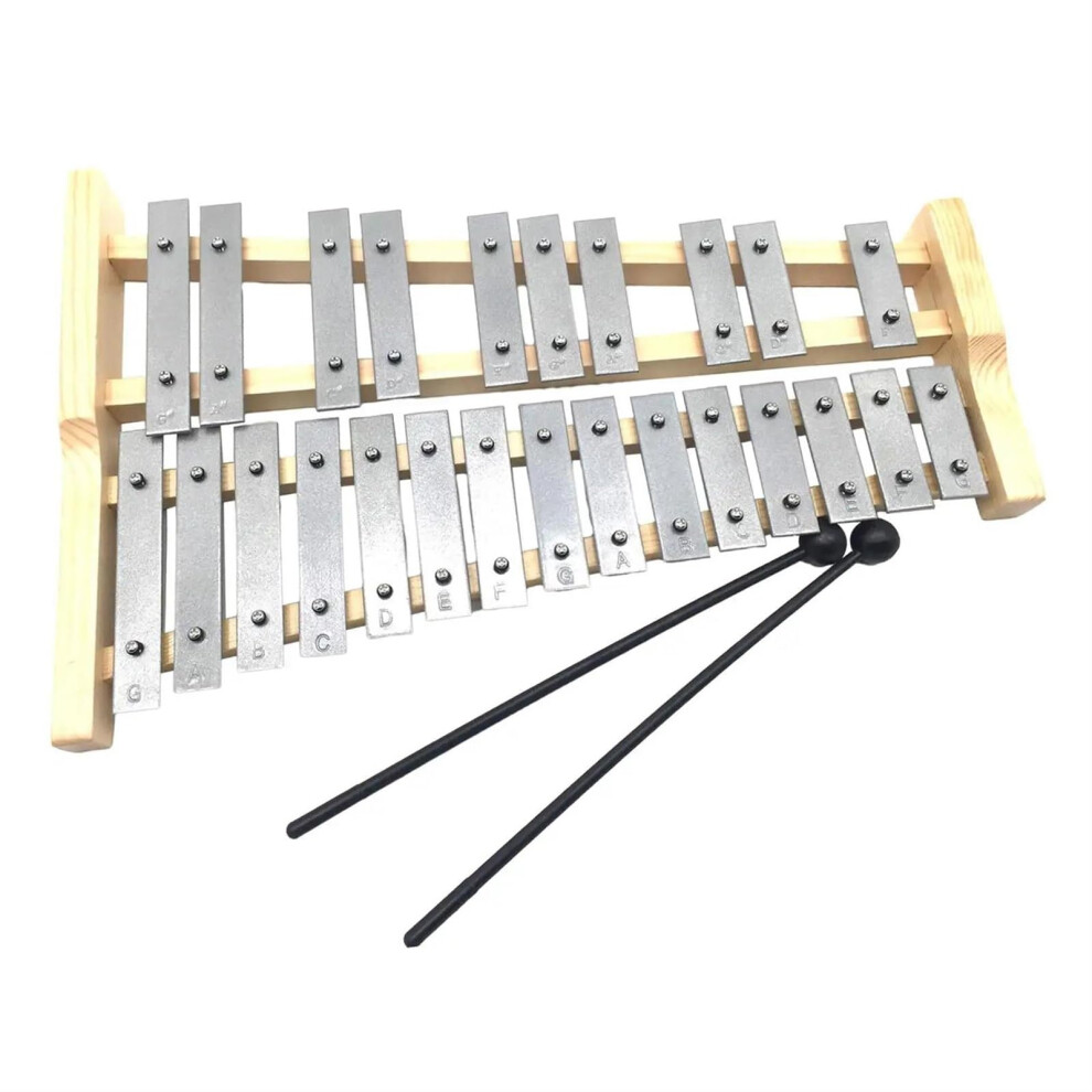Xylophone Aluminium 25 Keys For Adults And Beginners Glockenspiel Professional Musical Instrument