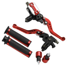 Motorcycle 7/8" 22mm Handlebar Brake & Clutch Lever Set Aluminum Alloy