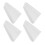 4PCS Plastic Downspout Splash Blocks 41.4x5.1cm White 16