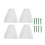 4PCS Plastic Downspout Splash Blocks 41.4x5.1cm White 2