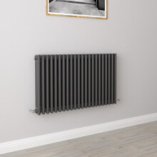 (600x1010mm 3 Column) Traditional Cast Iron Radiator Anthracite