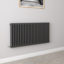 (600x1190mm 3 Column) Traditional Cast Iron Radiator Anthracite