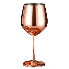 (Rose Gold)Premium Stainless Steel Cups For Parties Stainless Steel Stemmed Goblets Drinkware for Dinner Party