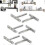 6pcs Concealed Shelf Support Floating Shelf Brackets T Brackets Fixings Hardware for Any Type Of She 3