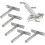 6pcs Concealed Shelf Support Floating Shelf Brackets T Brackets Fixings Hardware for Any Type Of She 5